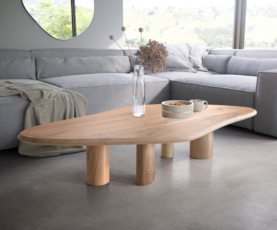 Coffee table, solid acacia wood