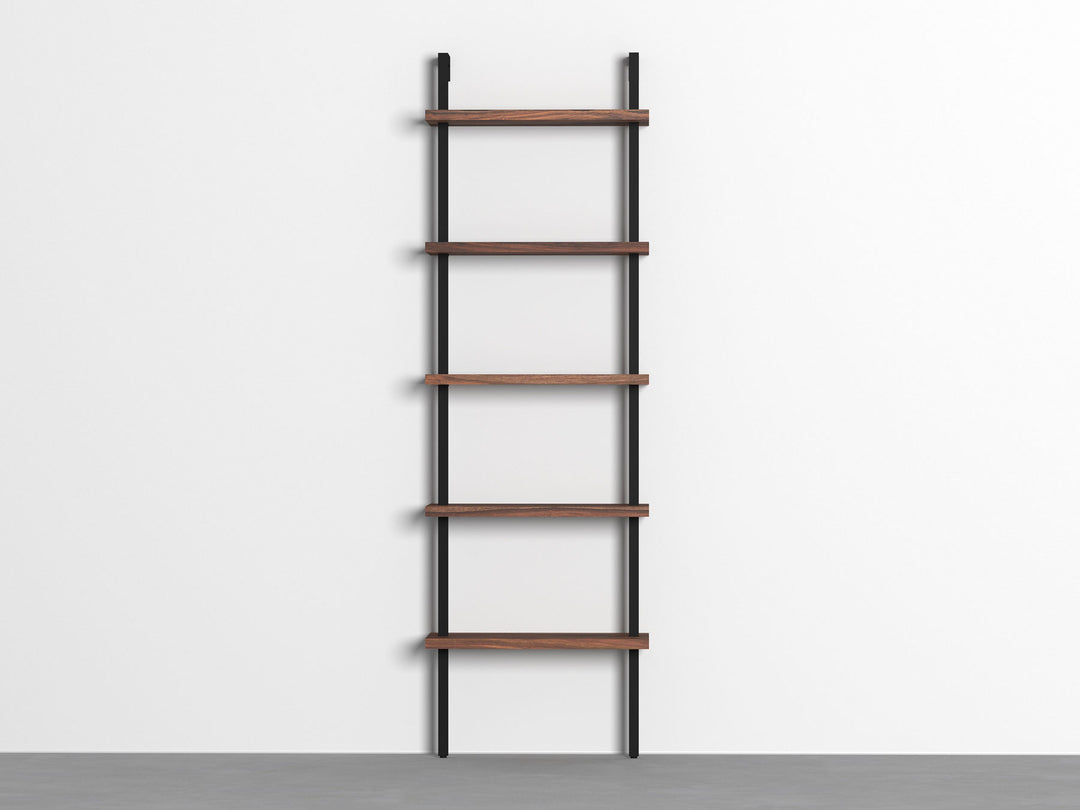 Bookshelf, solid sheesham wood and steel