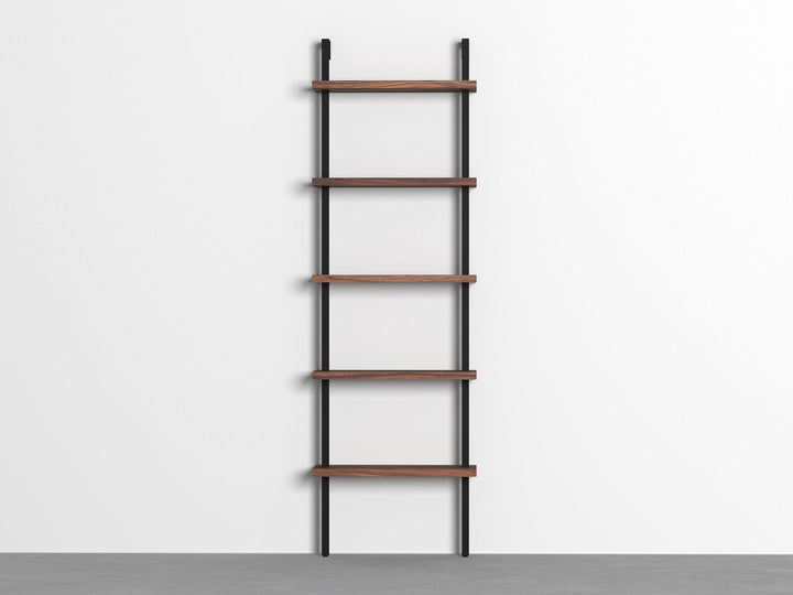 Bookshelf, solid sheesham wood and steel
