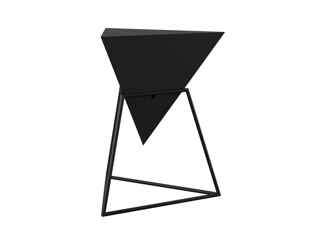 Side table, solid mango wood and steel