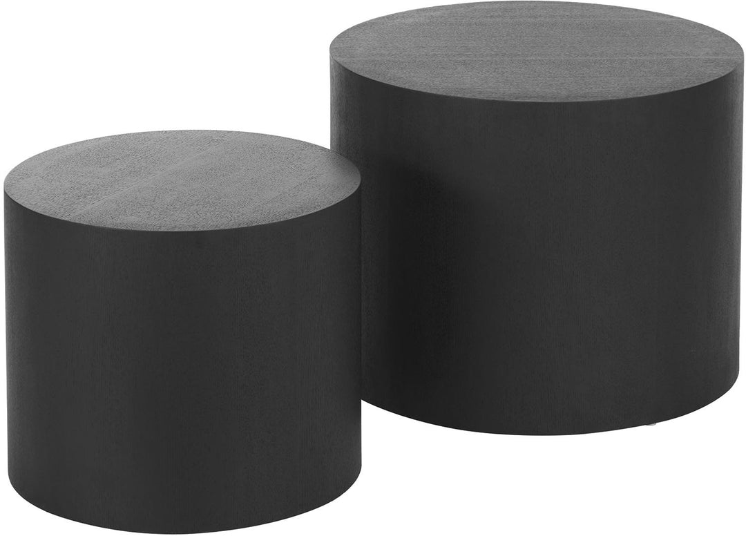 Set of two tables suitable as a nesting tables or coffee table made of solid mango wood - INMARWAR