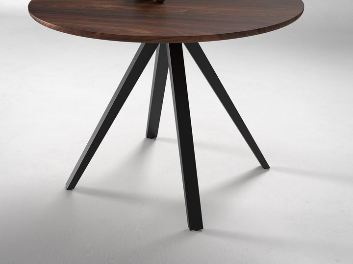 4 Seater dining table, solid sheesham wood and steel