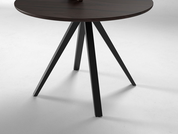 4 Seater dining table, solid sheesham wood and steel