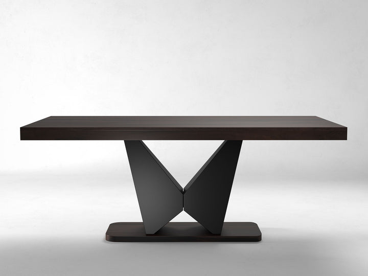 6-8 Seater dining table, solid sheesham wood and steel