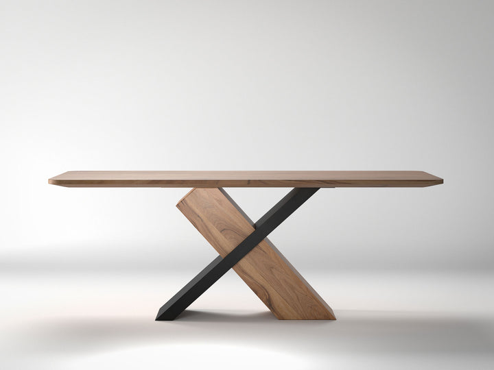 6-8 Seater dining table, solid acacia wood
