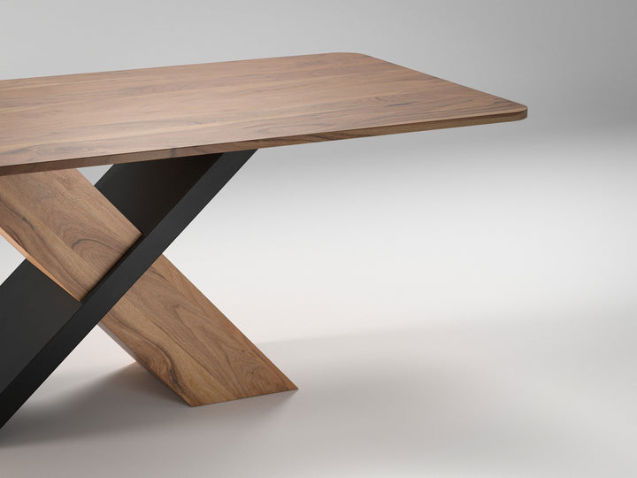 6-8 Seater dining table, solid acacia wood