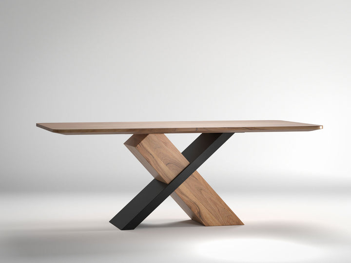 6-8 Seater dining table, solid acacia wood