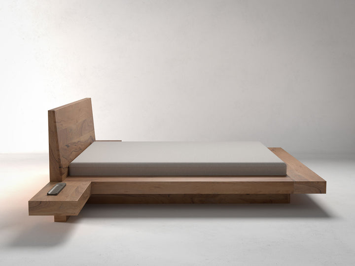 Bed, acacia wood