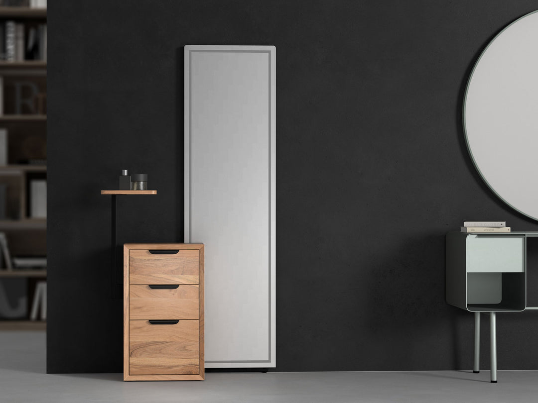 Dressing Table, solid acacia wood and steel, 3 drawers
