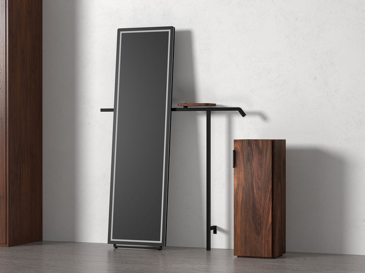 Dressing Table, solid sheesham wood and steel, 1 Door