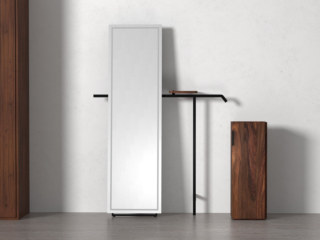 Dressing Table, solid sheesham wood and steel, 1 Door