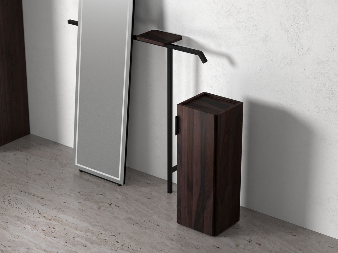 Dressing Table, solid sheesham wood and steel, 1 Door