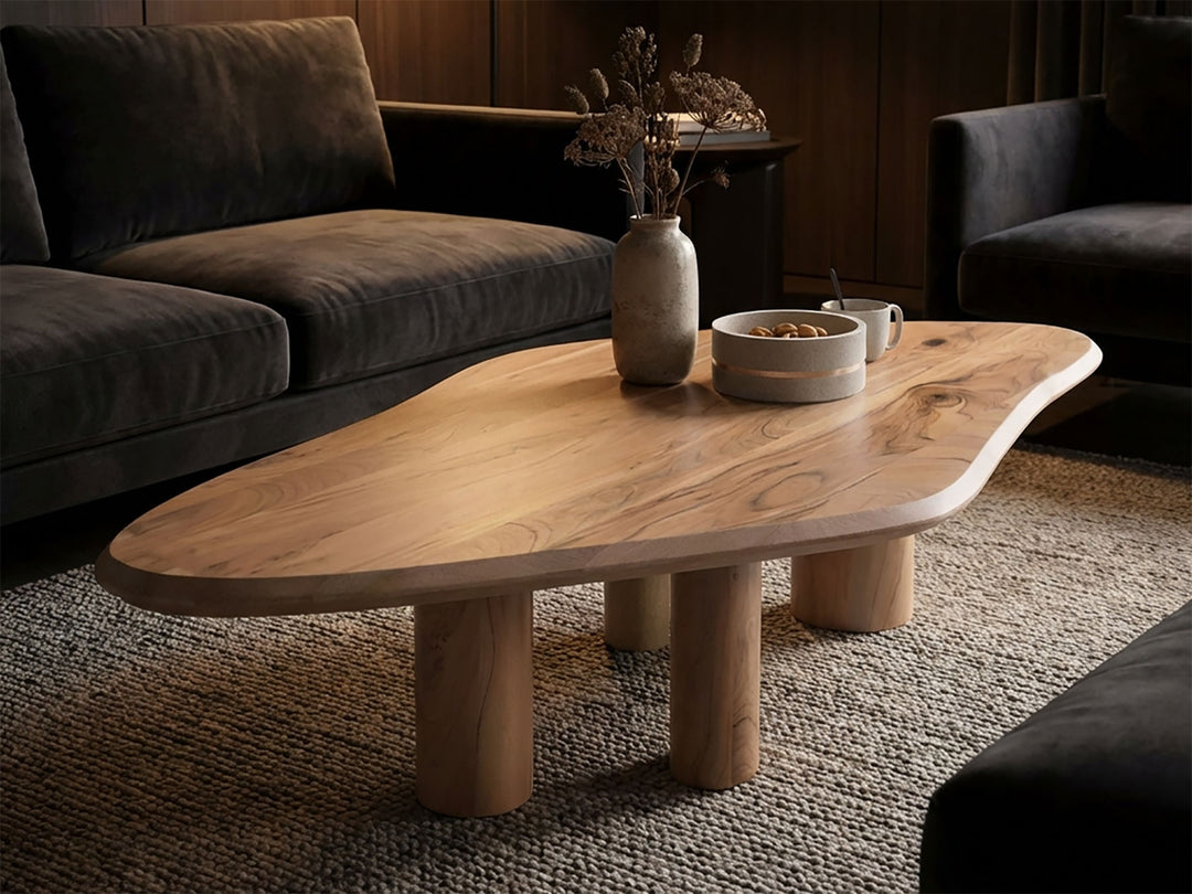 Coffee table, solid acacia wood