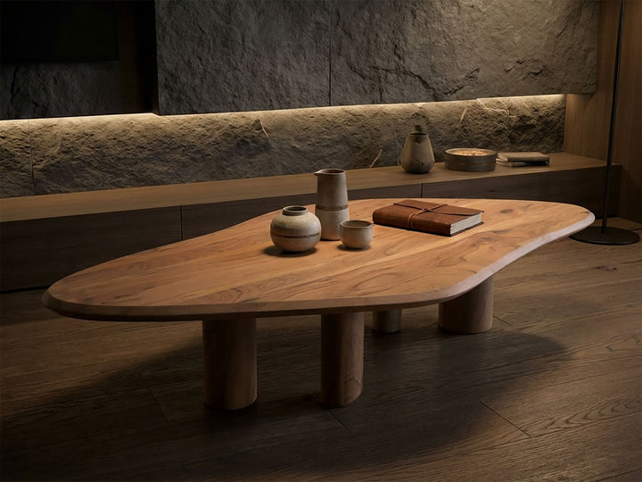 Coffee table, solid acacia wood