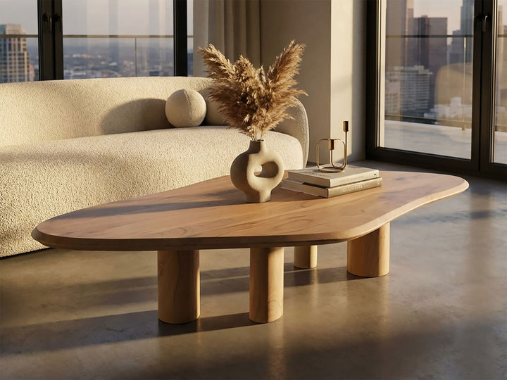 Coffee table, solid acacia wood