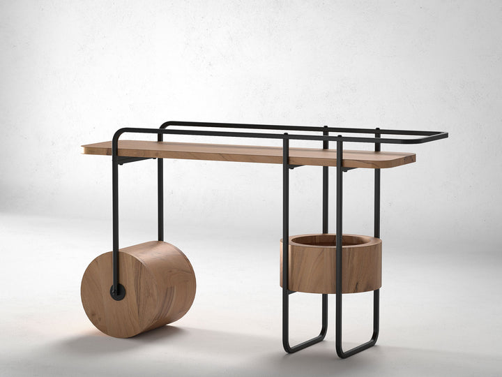 Console table, solid acacia wood