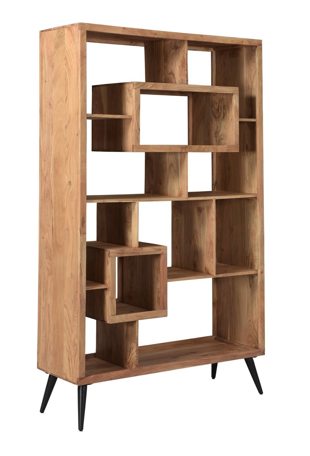 Bookshelf made of solid acacia wood and carbon steel - INMARWAR