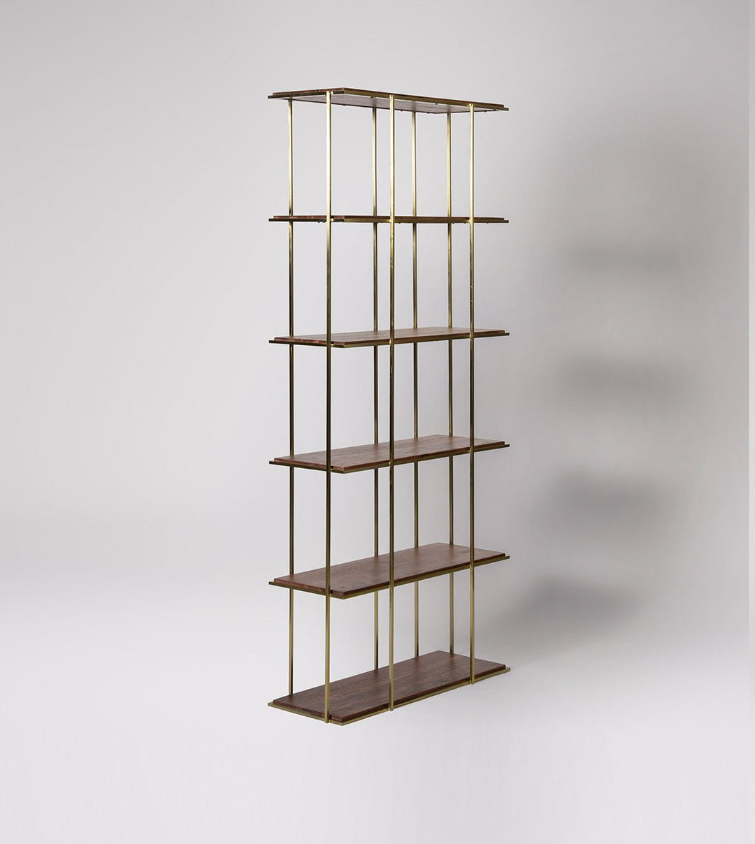 Bookshelf made of solid mango wood and carbon steel - INMARWAR