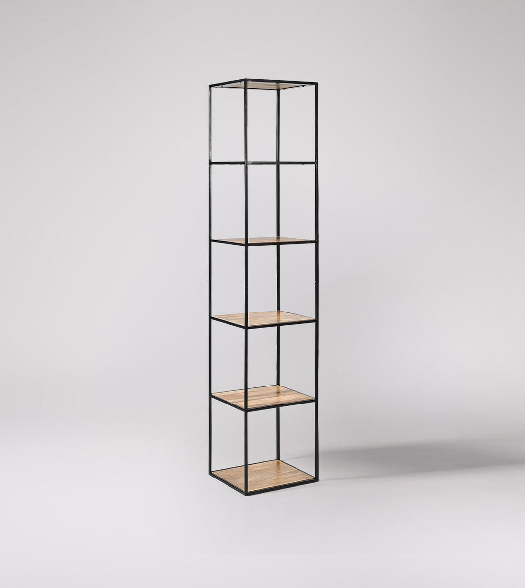 Bookshelf made of solid mango wood and carbon steel - INMARWAR