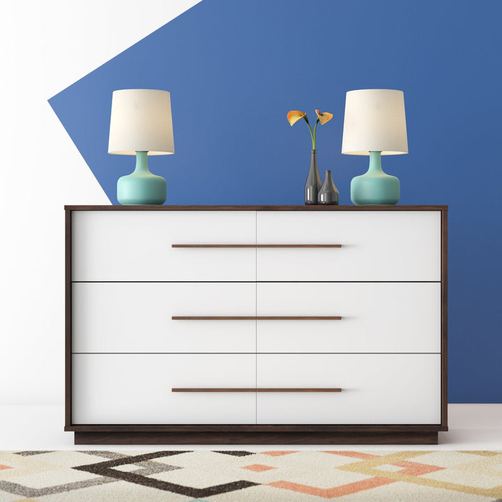 Chest of six drawers made of solid mango wood - INMARWAR