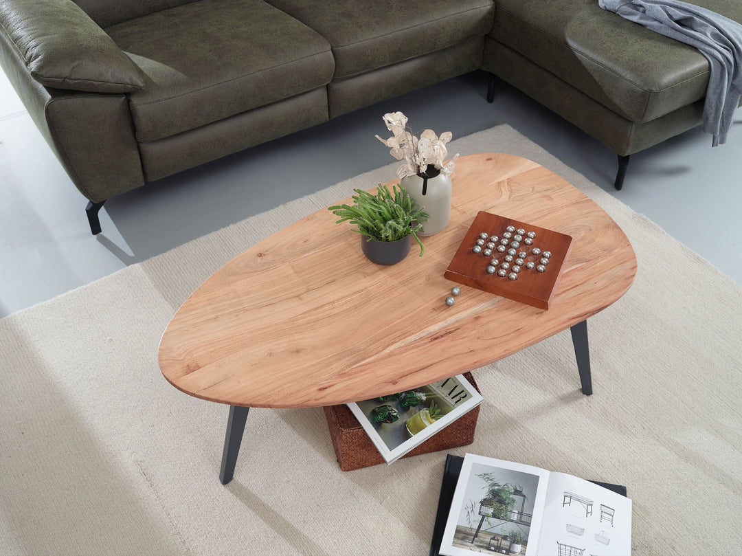 Coffee table made of solid acacia wood - INMARWAR